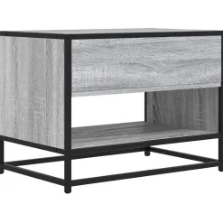 VIDAXL - Meuble tv sonoma gris 61x40x46 cm bois d'ingénierie et métal
