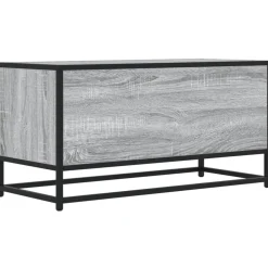 VIDAXL - Meuble tv sonoma gris 80x34,5x40 cm bois d'ingénierie et métal