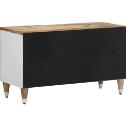 VIDAXL - Meuble tv 80x31,5x46 cm bois massif de manguier