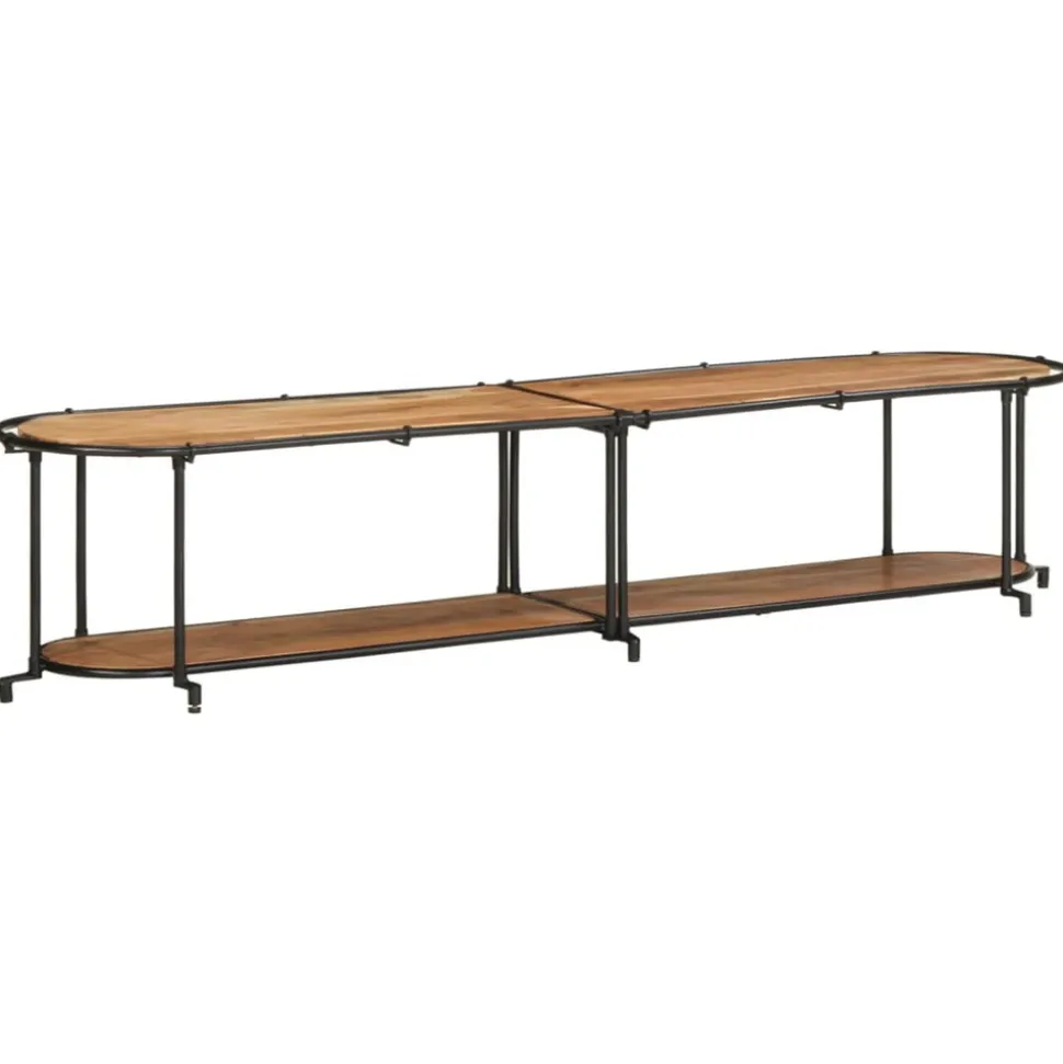 VIDAXL - Meuble tv 200x42x40 cm bois d'acacia massif