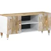VIDAXL - Meuble tv 105x33,5x46 cm bois massif de manguier