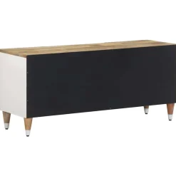 VIDAXL - Meuble tv 105x33,5x46 cm bois massif de manguier