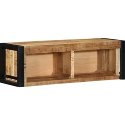 VIDAXL - Meuble tv 80x30x25 cm bois massif de manguier brut