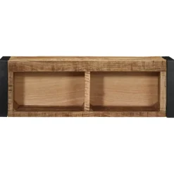 VIDAXL - Meuble tv 80x30x25 cm bois massif de manguier brut