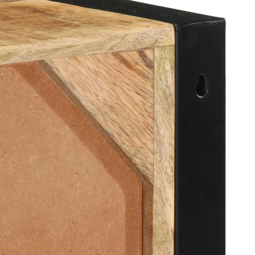 VIDAXL - Meuble tv 80x30x25 cm bois massif de manguier brut