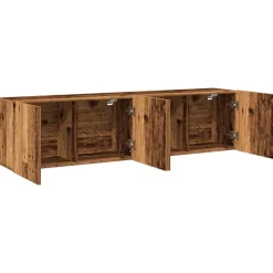 VIDAXL - Meubles tv muraux 2 pcs vieux bois 80x30x41 cm