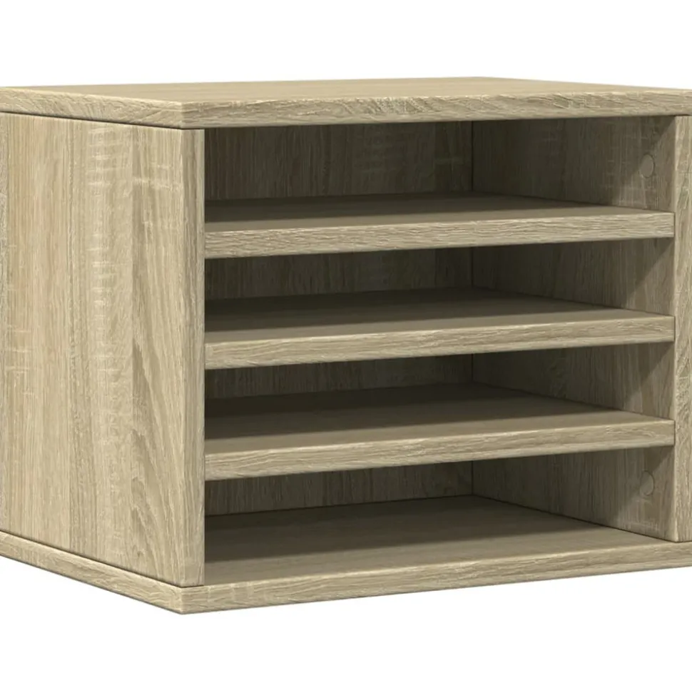 VIDAXL - Organisateur de bureau chêne sonoma 36x26x29,5 cm