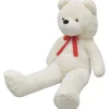 VIDAXL - Ourson en peluche xxl blanc 160 cm