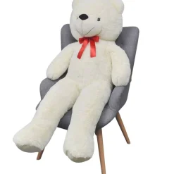 VIDAXL - Ourson en peluche xxl blanc 160 cm