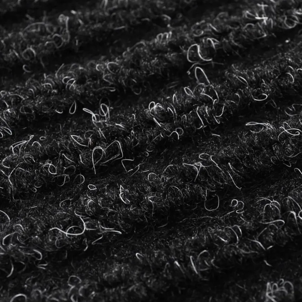 VIDAXL - Paillasson noir pvc 90 x 150 cm