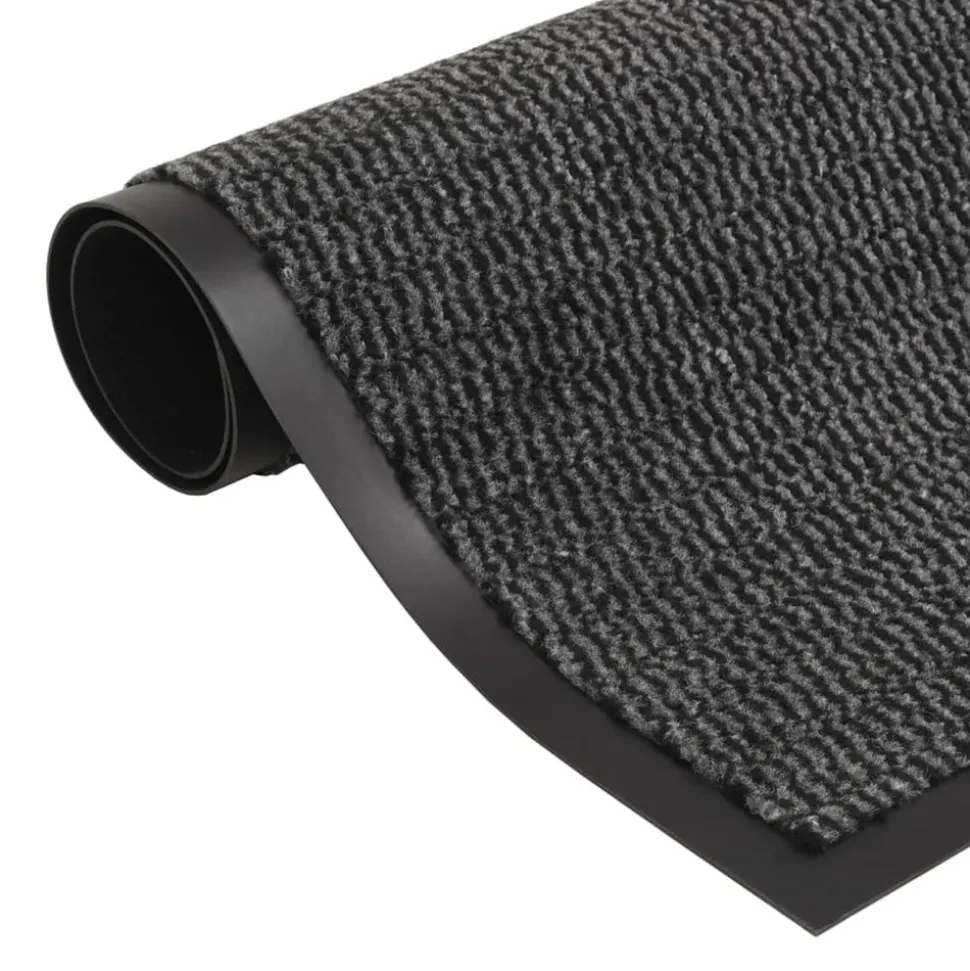 VIDAXL - Paillasson rectangulaire 80 x 120 cm anthracite