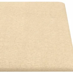 VIDAXL - Panneaux muraux 12 pcs crème 90x15 cm tissu 1,62 m²