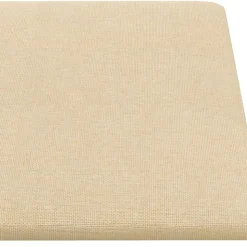 VIDAXL - Panneaux muraux 12 pcs crème 90x30 cm tissu 3,24 m²