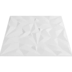 VIDAXL - Panneaux muraux 12 pcs blanc 50x50 cm xps 3 m² améthyste