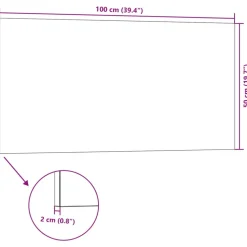 VIDAXL - Panneaux muraux 3d 10 pcs marron 100x50 cm eps