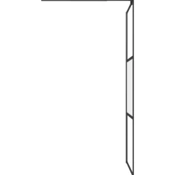 VIDAXL - Paroi de douche 90x195 cm verre esg demi-dépoli noir