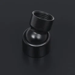 VIDAXL - Pomme de douche pluie acier inoxydable 20x20 cm carrée noir