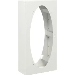 VIDAXL - Portant de bois chauffage blanc 50x23x100 cm