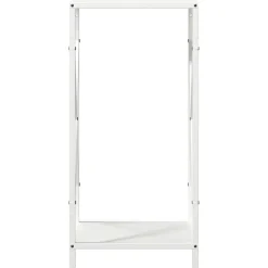 VIDAXL - Portant de bois chauffage blanc 34x25x70 cm