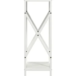 VIDAXL - Portant de bois chauffage blanc 34x25x70 cm