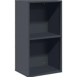 VIDAXL - Portant de bois chauffage anthracite 40x30x75 cm