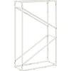 VIDAXL - Portant de bois chauffage blanc 60x25x100 cm