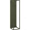 VIDAXL - Portant de bois chauffage vert olive 25x25x100 cm