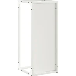 VIDAXL - Portant de bois chauffage blanc 25x25x60 cm