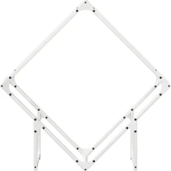 VIDAXL - Portant de bois chauffage blanc 80x25x80 cm