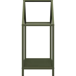VIDAXL - Portant de bois chauffage vert olive 40x25x60 cm