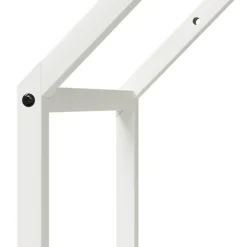 VIDAXL - Portant de bois chauffage blanc 40x25x60 cm
