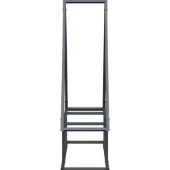 VIDAXL - Portant de bois chauffage anthracite 80x25x90 cm