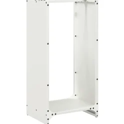 VIDAXL - Portant de bois chauffage blanc 40x30x80 cm