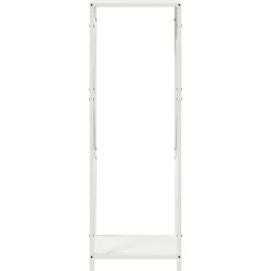 VIDAXL - Portant de bois chauffage blanc 34x25x100 cm