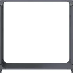 VIDAXL - Portant de bois chauffage anthracite 90x28x90 cm