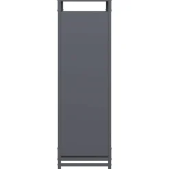 VIDAXL - Portant de bois chauffage anthracite 90x28x90 cm