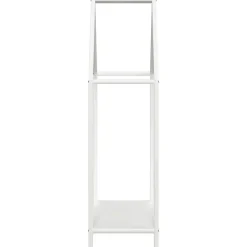 VIDAXL - Portant de bois chauffage blanc 60x25x90 cm