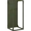 VIDAXL - Portant de bois chauffage vert olive 25x25x60 cm