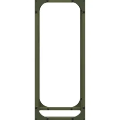 VIDAXL - Portant de bois chauffage vert olive 25x25x60 cm