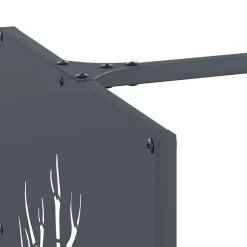 VIDAXL - Portant de bois chauffage anthracite 40x40x40 cm