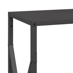 VIDAXL - Portant de bois chauffage noir 34x25x70 cm