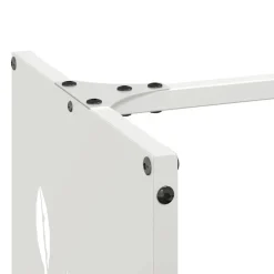 VIDAXL - Portant de bois chauffage blanc 40x30x80 cm