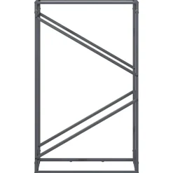 VIDAXL - Portant de bois chauffage anthracite 60x25x100 cm