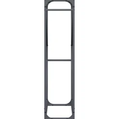 VIDAXL - Portant de bois chauffage anthracite 60x25x100 cm