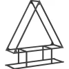 VIDAXL - Portant de bois chauffage noir 80x25x90 cm