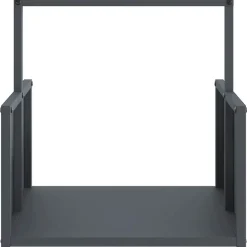 VIDAXL - Portant de bois chauffage anthracite 40x40x40 cm