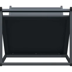 VIDAXL - Portant de bois chauffage anthracite 70x43x34,5 cm