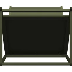 VIDAXL - Portant de bois chauffage vert olive 70x43x34,5 cm