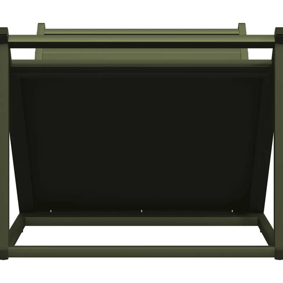 VIDAXL - Portant de bois chauffage vert olive 70x43x34,5 cm