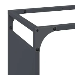 VIDAXL - Portant de bois chauffage anthracite 60x28x90 cm